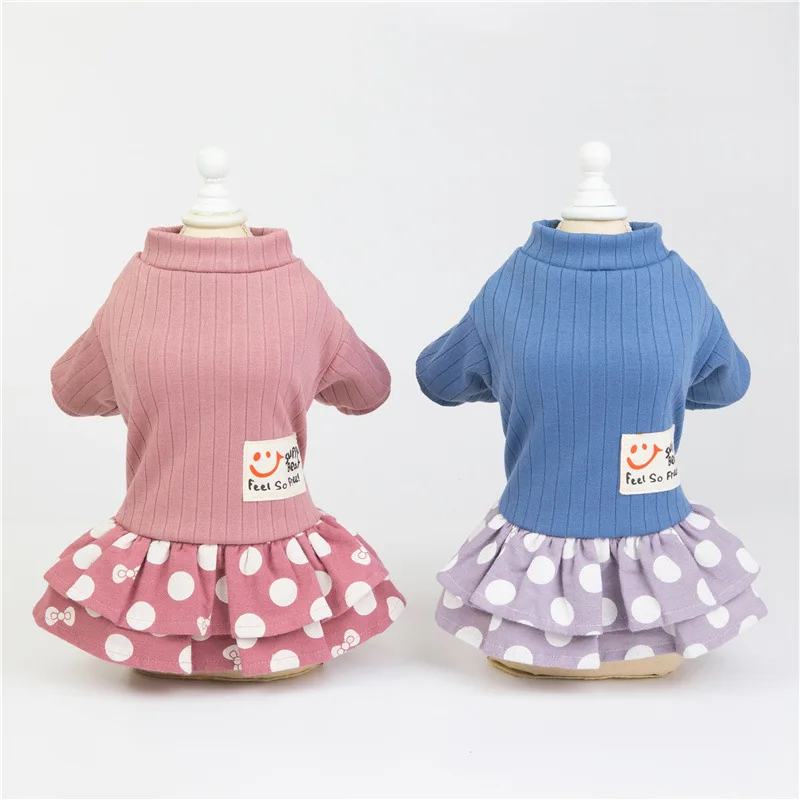 Ropa de diseño de lujo para perro, vestido para perros pequeños, ropa de algodón para niña para perro, Chihuahua, Bulldog Francés, 2021 - imagen 5