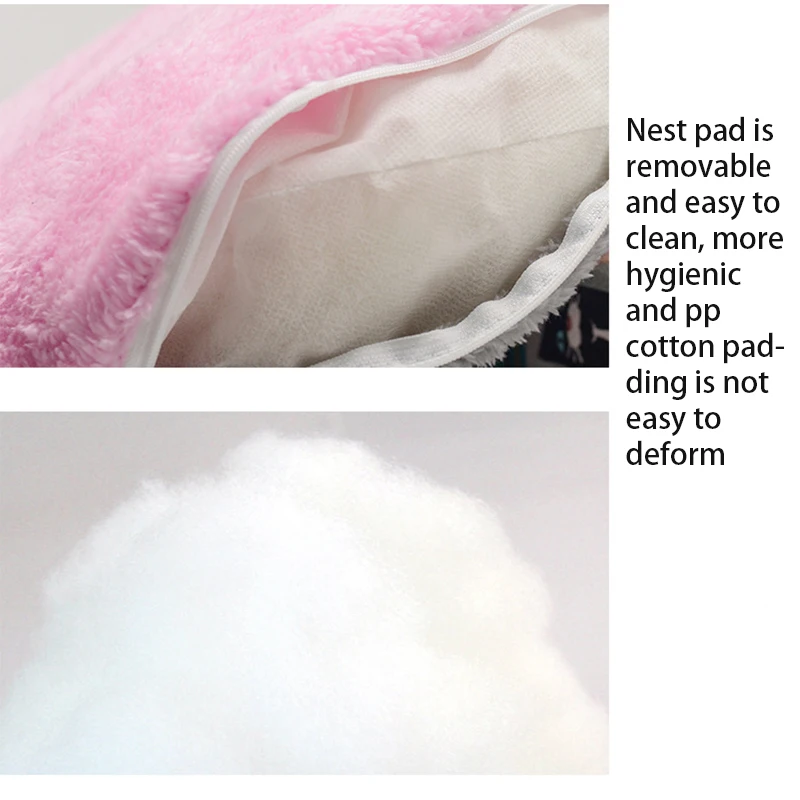 Diferentes camas para perros y gatos peque�f1os alineadas