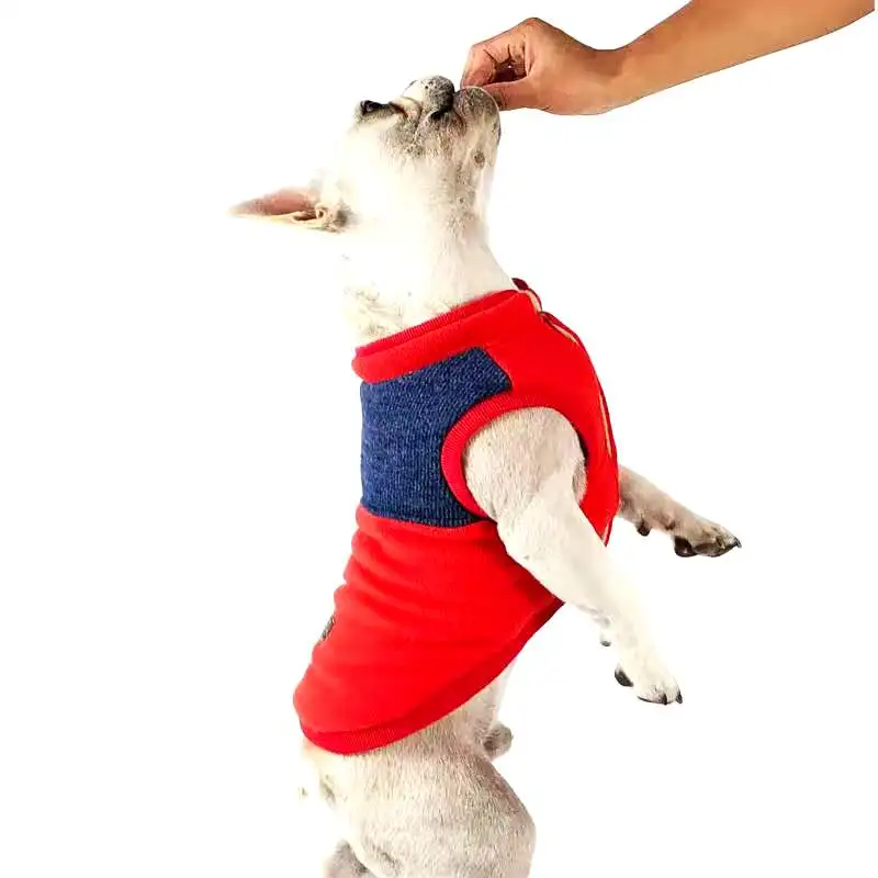 Suéter con chaleco para perro, ropa de otoño e invierno para mascotas, fardouago Corgi, peluche para perros pequeños, Popular en la temporada, nueva moda Simple - imagen 2
