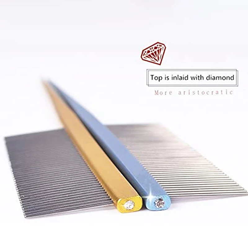 Benepaw-peine profesional de acero inoxidable para perro, herramienta de aseo para mascotas, cómoda, antiestática, indolora - imagen 5