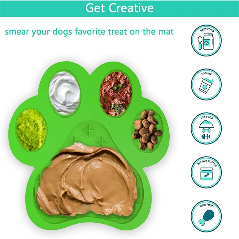 Alfombrilla de lamido para perros - Alimentador lento de cacahuete - imagen 4
