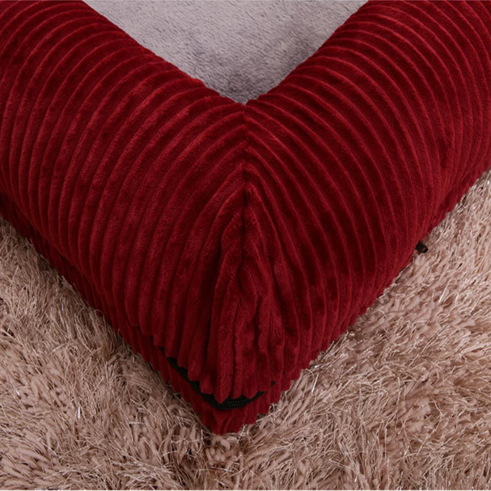 Sofá cama de pana de lujo para perros y gatos, cojín suave lavable, parte inferior a prueba de humedad para mascotas pequeñas, medianas y grandes, suministros para perros - imagen 4