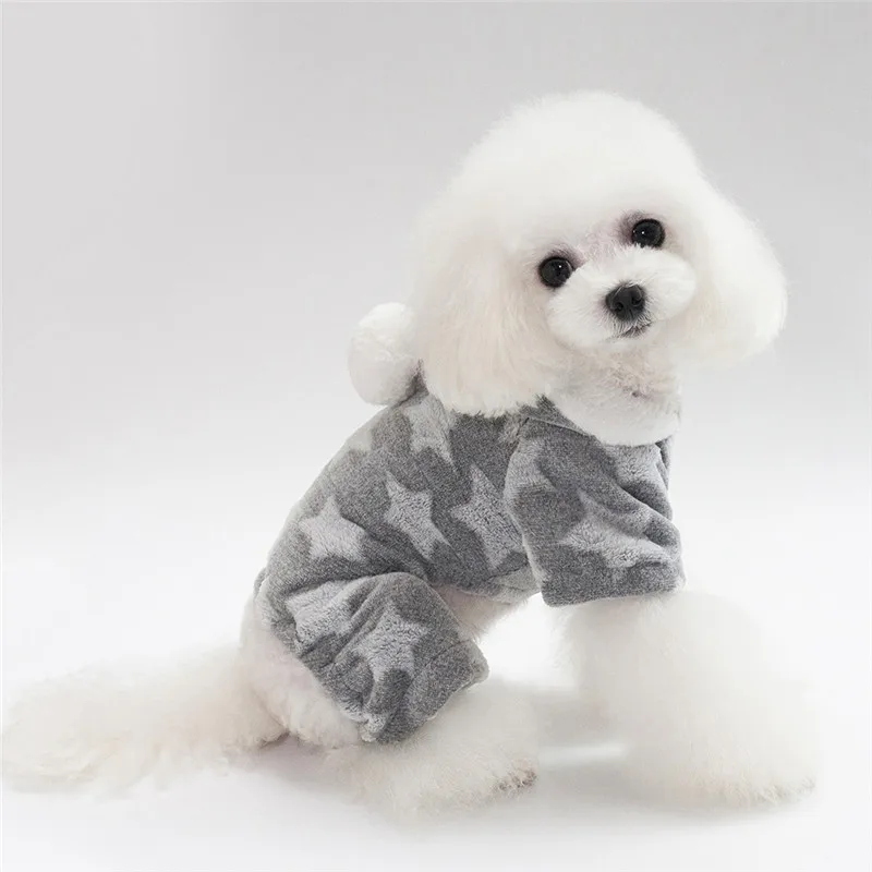 Mono cálido de invierno para perros pequeños, ropa para mascotas, Dachshund, Shih Tzu, Poodle, pijamas para gatos, ropa para cachorros - imagen 4