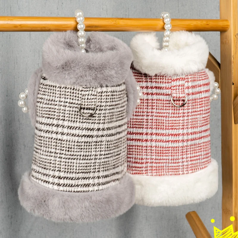 Chaqueta con arnés de lujo para gatos con hebilla, ropa cálida de invierno para mascotas, Gatos, Katten, Kedi, abrigo para perros, disfraz de mascotas - imagen 4