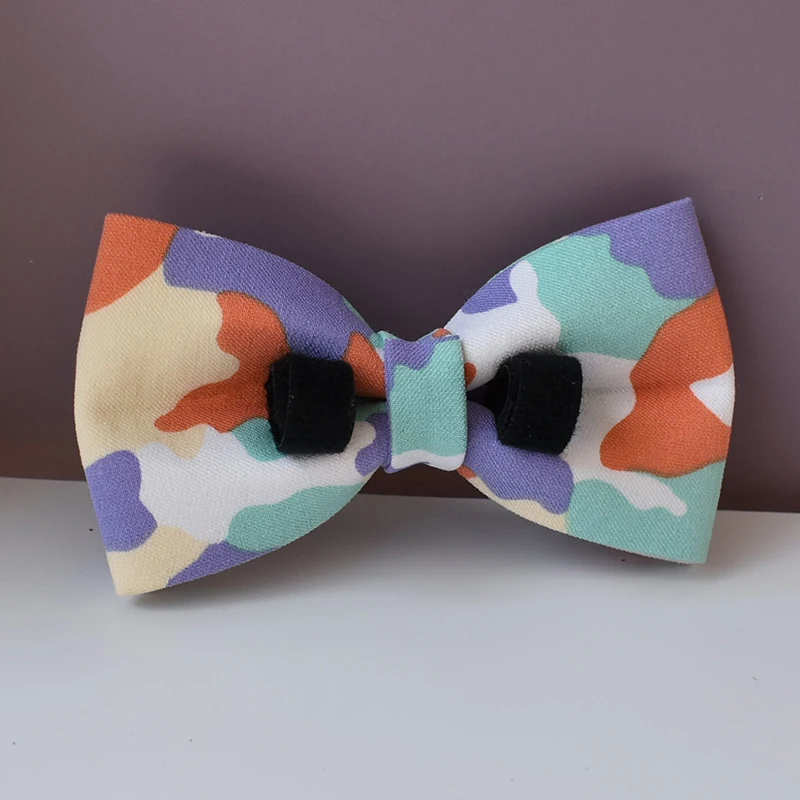 Collar con pajarita para perro, cuerda de entrenamiento para caminar, correas de tracción, productos para mascotas, buena calidad, Camuflaje 01 - imagen 5