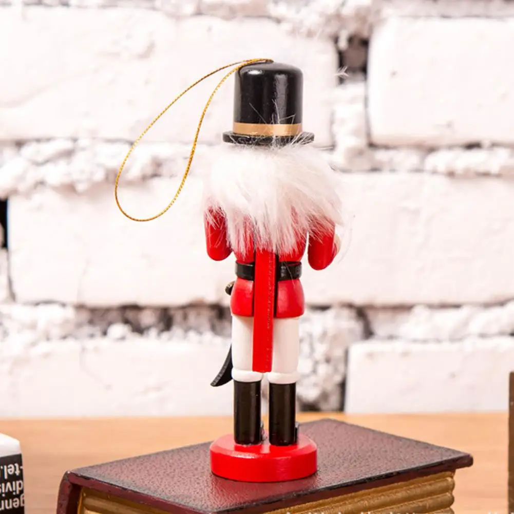 Muñeco de Cascanueces de madera para decoración del hogar, figuritas en miniatura de soldado títere, artesanía Vintage, adornos para árbol de Navidad, Año Nuevo, 6 piezas - imagen 3