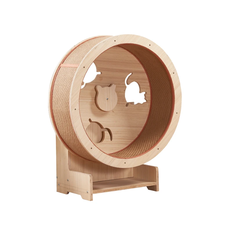 Rodillo de madera maciza para mascotas, cinta de correr para gatos, escalada - imagen 4