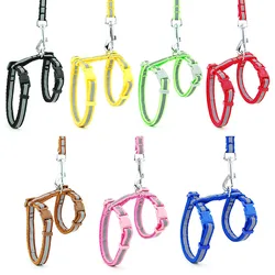 Arnés reflectante con correa para perros y gatos - cómodo y seguro