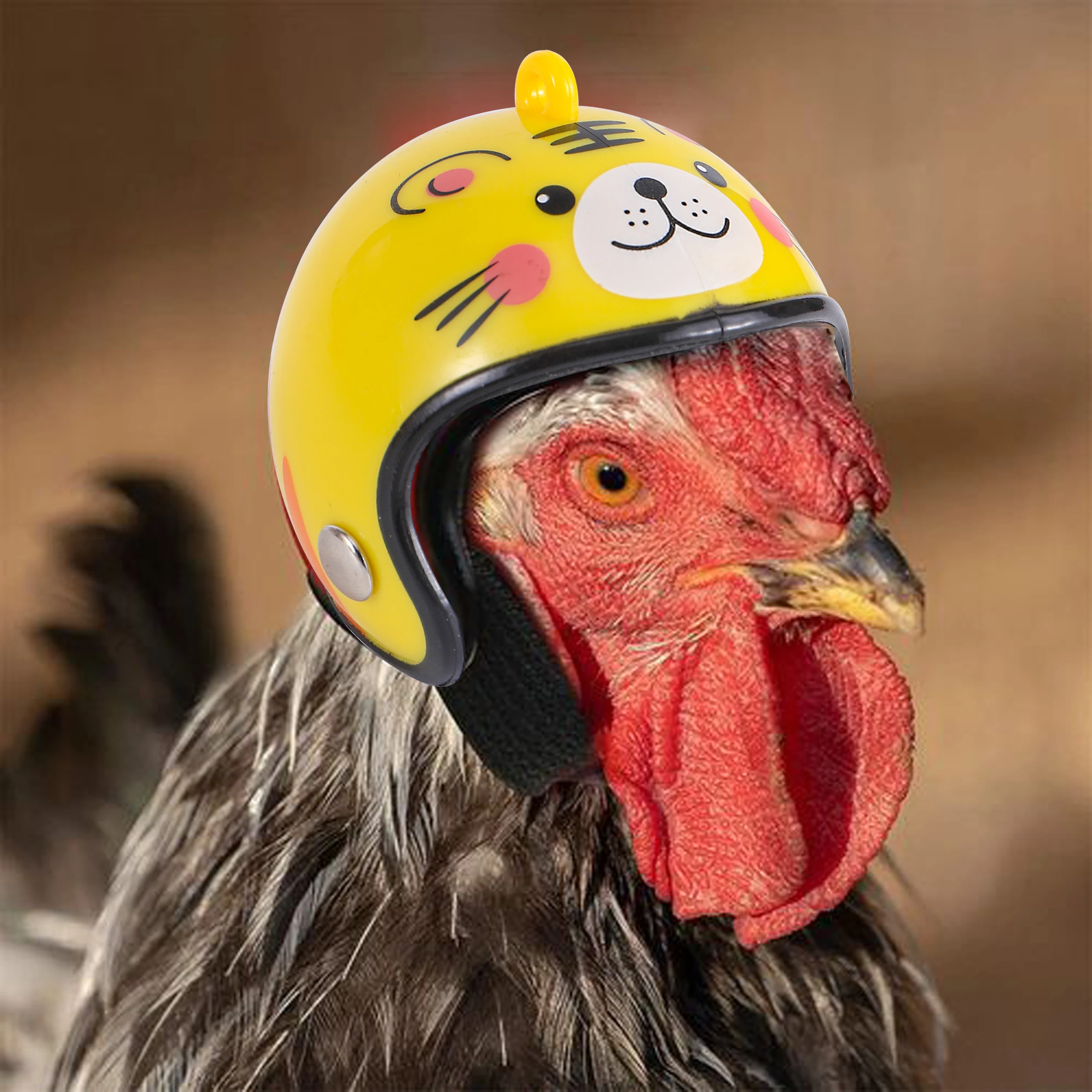 Casco de pollo para mascotas pequeñas, sombrero duro para codorniz, Paloma, suministros para mascotas, 1 unidad - imagen 5