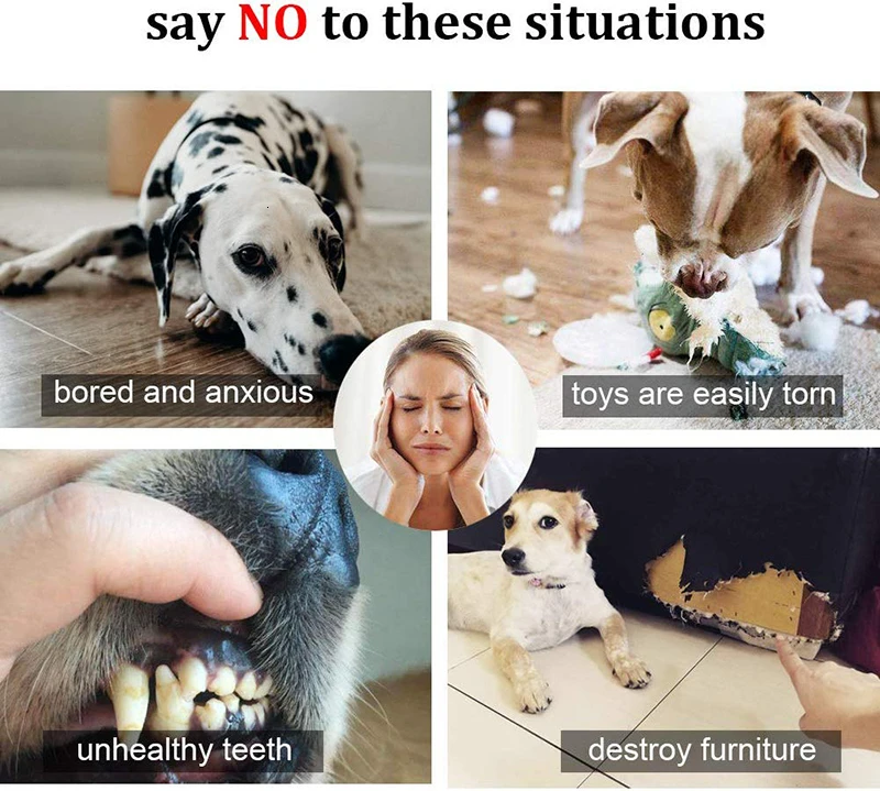 Benepaw-Paquete de 3 juguetes de peluche para perro, duraderos, sin relleno, seguros, para morder, para cachorros, lavables a máquina - imagen 2