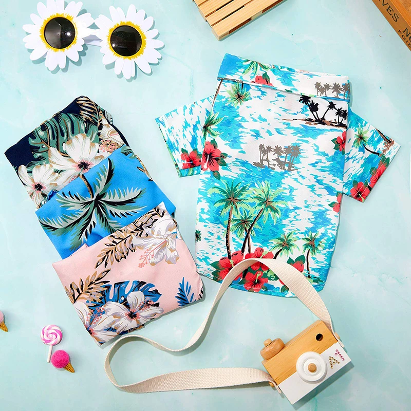 Benepaw-camisa hawaiana para perro, ropa cómoda con estampado de árbol de coco para primavera y verano, para cachorros y mascotas pequeñas y medianas - imagen 4