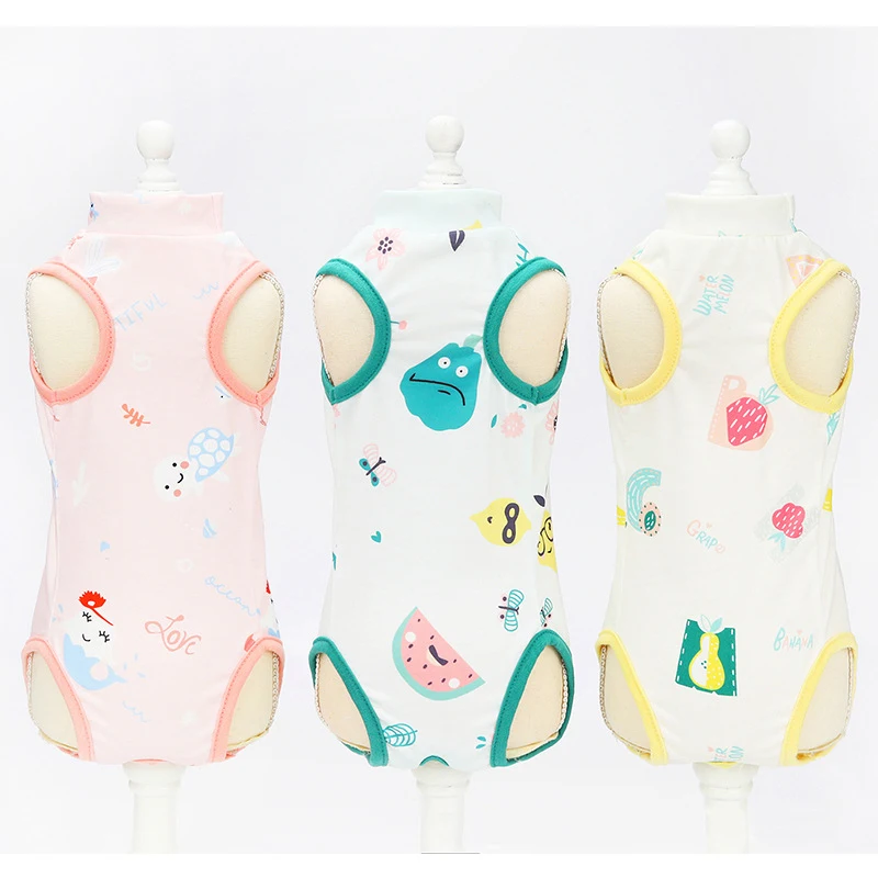 Ropa para gatos y mascotas, vestido para recuperación después de la cirugía, esterilización antiácaros, suministros para mascotas, trajes de recuperación quirúrgica - imagen 5