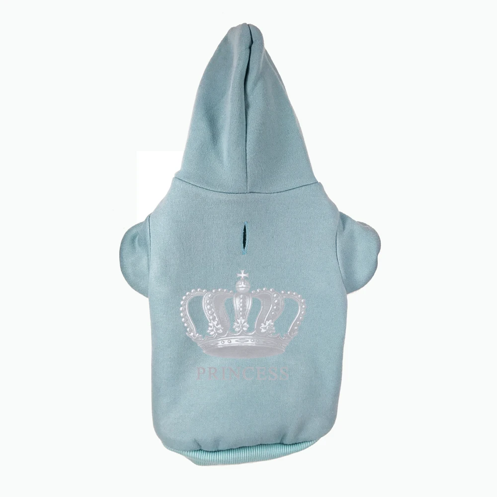 Sudaderas con capucha para perros, ropa con estampado de princesa plateada para cachorros y gatos, jerséis, chándales para el cuidado de la taza de té de Chihuahua y perros grandes - imagen 5
