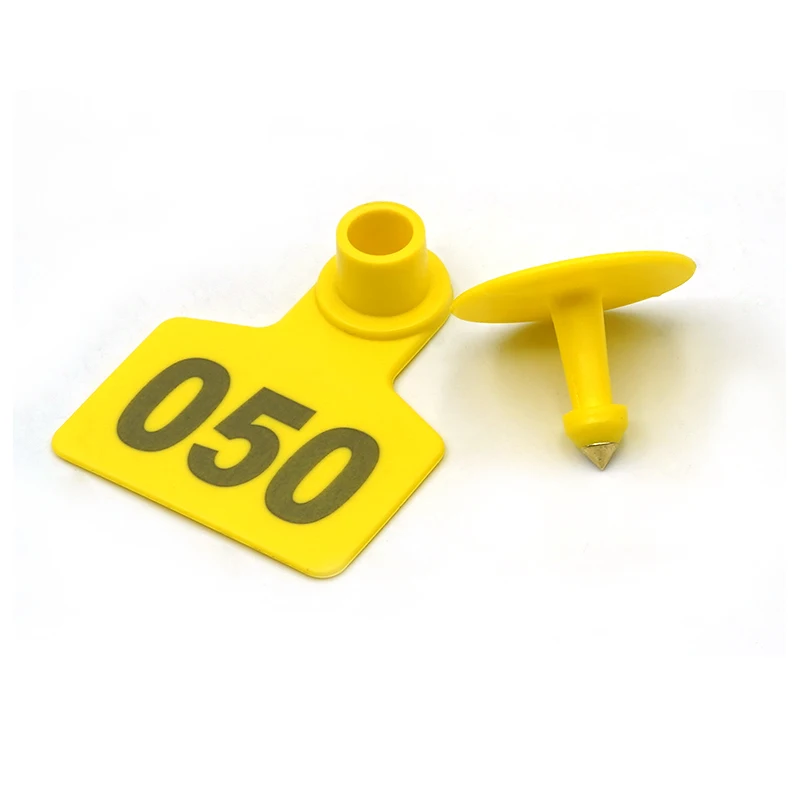 Letreros de etiqueta de oreja de cerdo y oveja con la palabra n. ° 1-100, aretes de cabeza de cobre con escritura láser para oreja, tarjeta de identificación de animales, 500 unidades - imagen 3