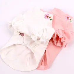Sudadera con capucha para perros pequeños – Diseño floral rosa
