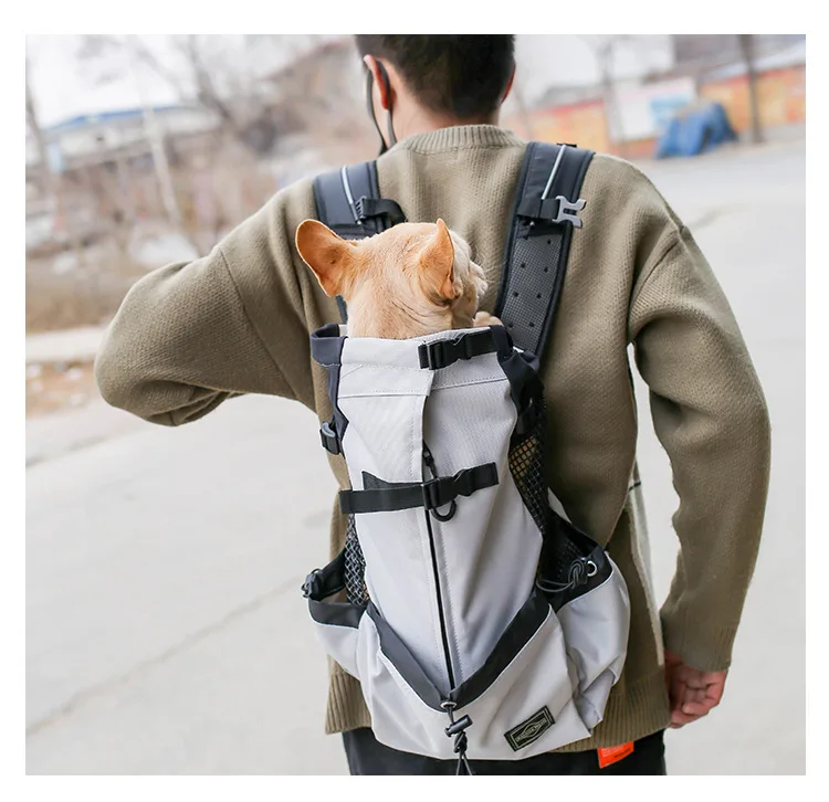 Hiking Pet Dog Carrier Travel Backpack Outdoor Ventilation Breathable Bicycle Motorcycle Outdoor Sport Mesh Bag Drop Shipping - imagen 3