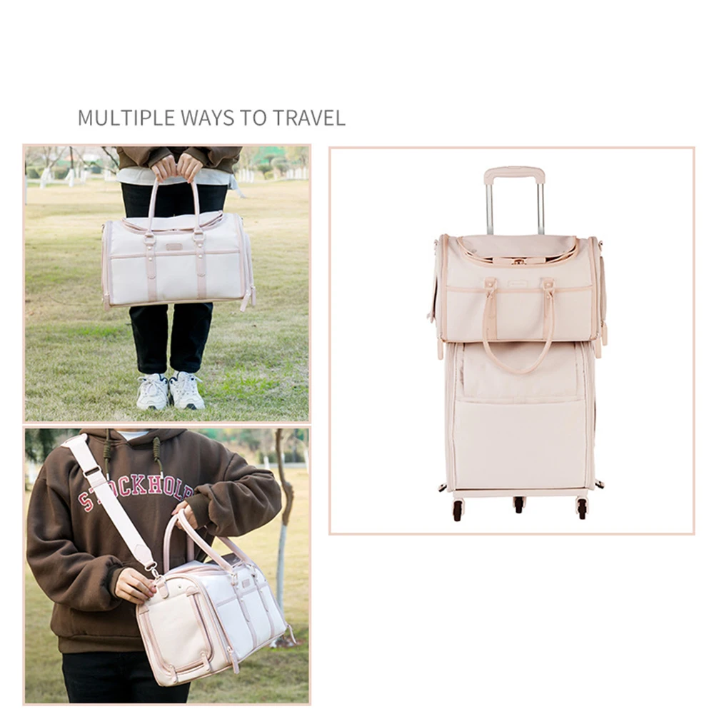 Bolsa transportadora de tela Oxford para gatos, transportador portátil de un solo hombro para mascotas, bolsa de viaje para perros pequeños de malla transpirable, bandolera para exteriores - imagen 4