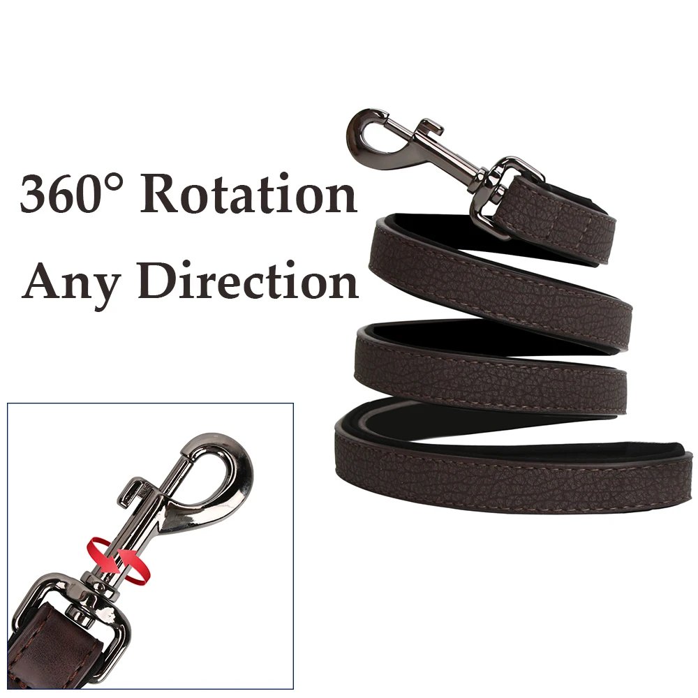 Correa de cuero para perros pequeños y grandes, correa duradera para perros, correa de lujo para mascotas para perros grandes, cuerda de entrenamiento, Bulldog Francés, Pug - imagen 5