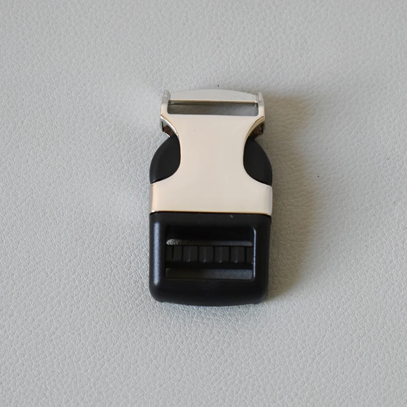Hebilla de plástico contorneado, herrajes duraderos para 20mm, seguridad cerrada, accesorios para Collar de perro y cachorro, aleación de zinc, 1 Uds.
