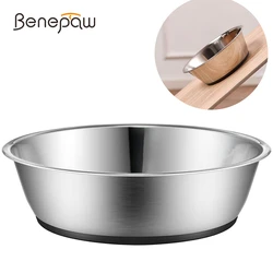 Cuenco antideslizante de acero inoxidable con base silicona para perro