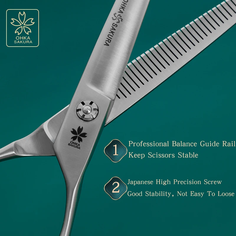 ProfessionalVG10 Material importado tijeras de peluquería para perros belleza diente adelgazamiento tijeras de corte de pelo para cerrar el cabello cantidad directa de cizalla - imagen 5