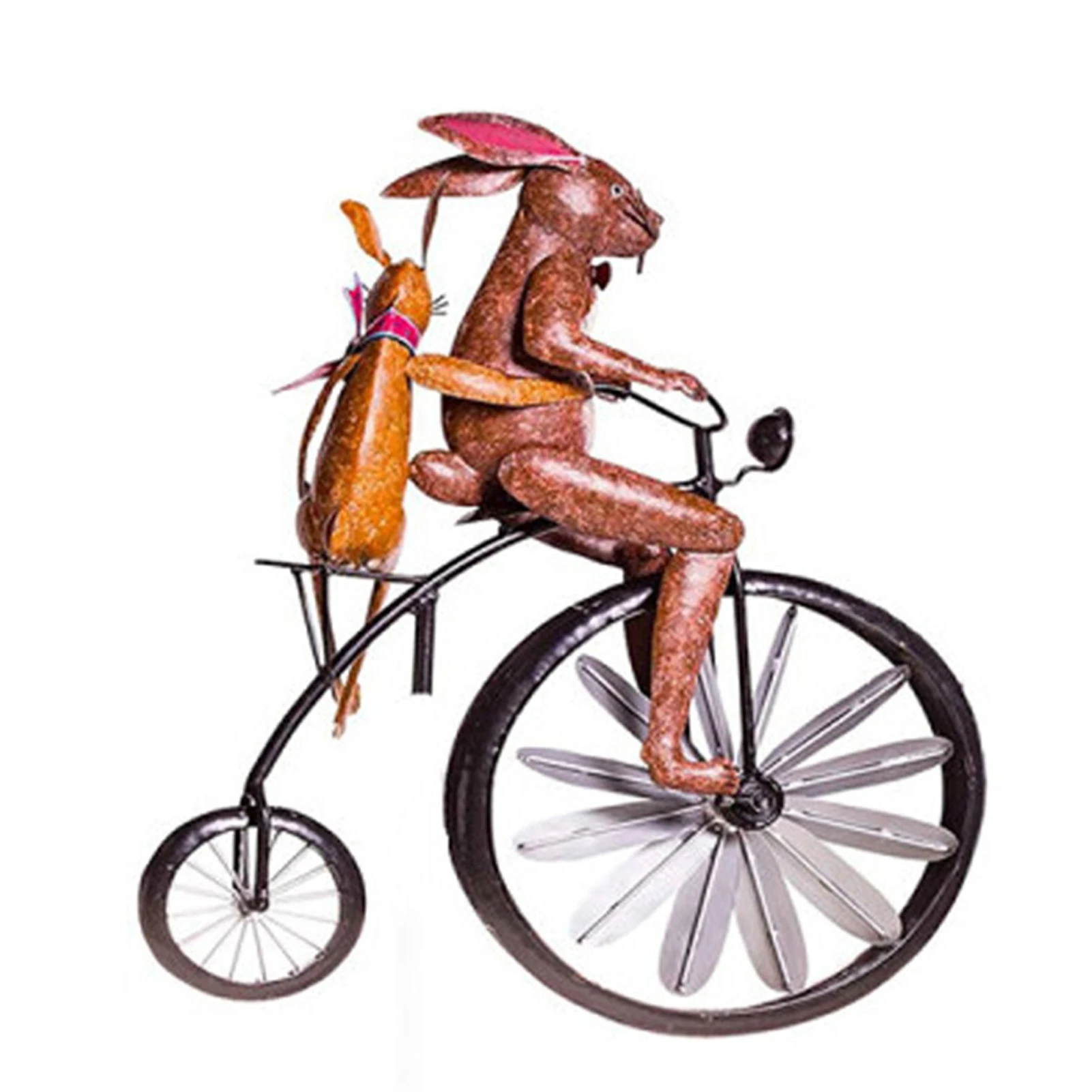 Spinner de viento Vintage para bicicleta, decoración de jardín con Estaca de Metal, Rana, molino de viento para motocicleta, decoración de patio - imagen 4