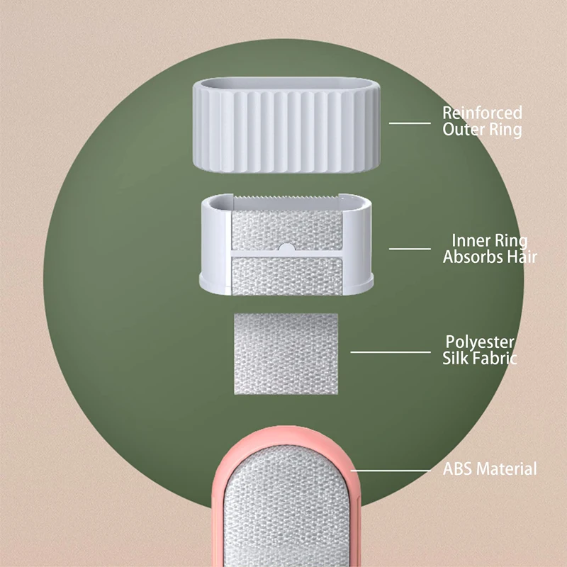 Benepaw-removedor de pelo de mascotas electrostático de doble cara para sofá, ropa, muebles, autolimpieza, eliminador de pelusa para perro y gato - imagen 5