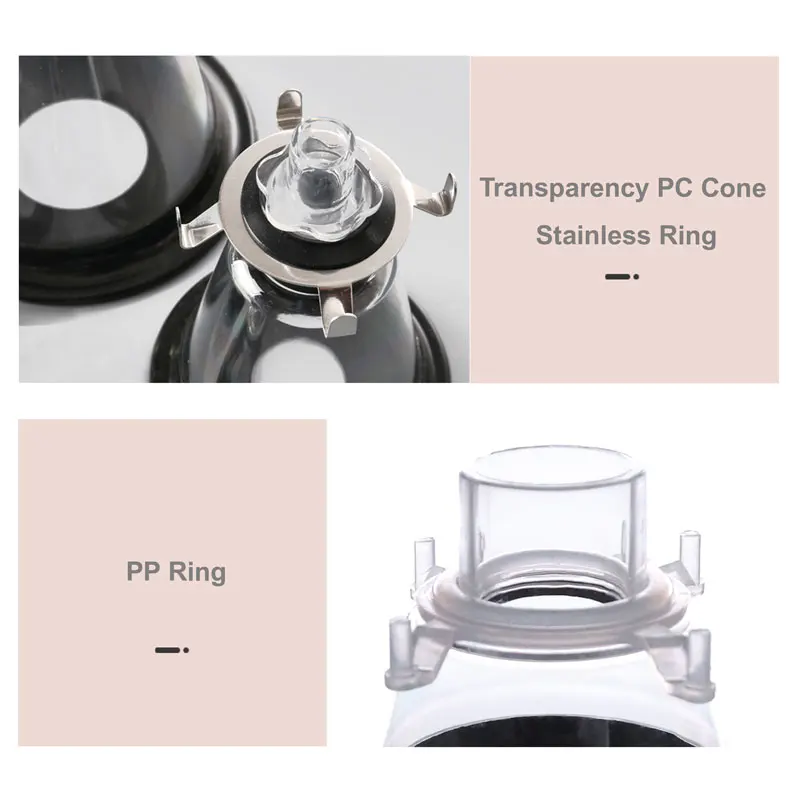 Máscara de anestesia para veterinario, mascarilla de oxígeno con anillo de PP, de acero inoxidable - imagen 2