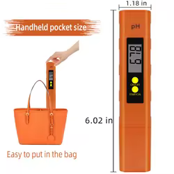 Medidor digital de pH para acuario – Tester portátil LCD de precisión
