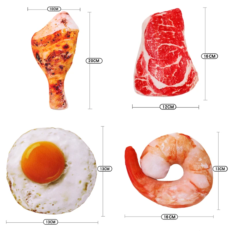 Juguete de simulación para perros, juego divertido, juguetes chirriantes para cachorros, patata, pollo, salchicha, diseño de hueso, juguetes de peluche para perros pequeños - imagen 5