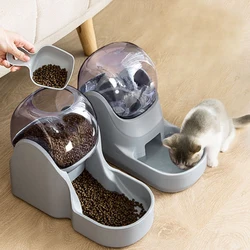 Dispensador automático de pienso para gatos y perros con depósito