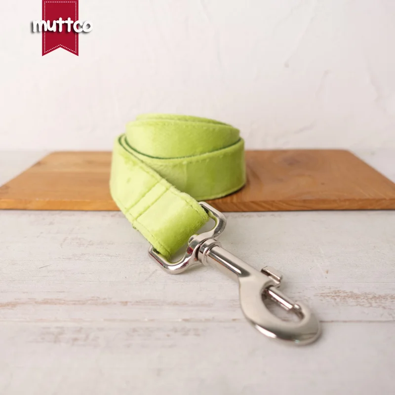 Collar de perro con hebilla de metal grabada MUTTCO, collar con etiqueta de identificación de perro AVOCADO, placa de identificación de 5 tamaños, suministro antipérdida para mascotas UDC110 - imagen 3