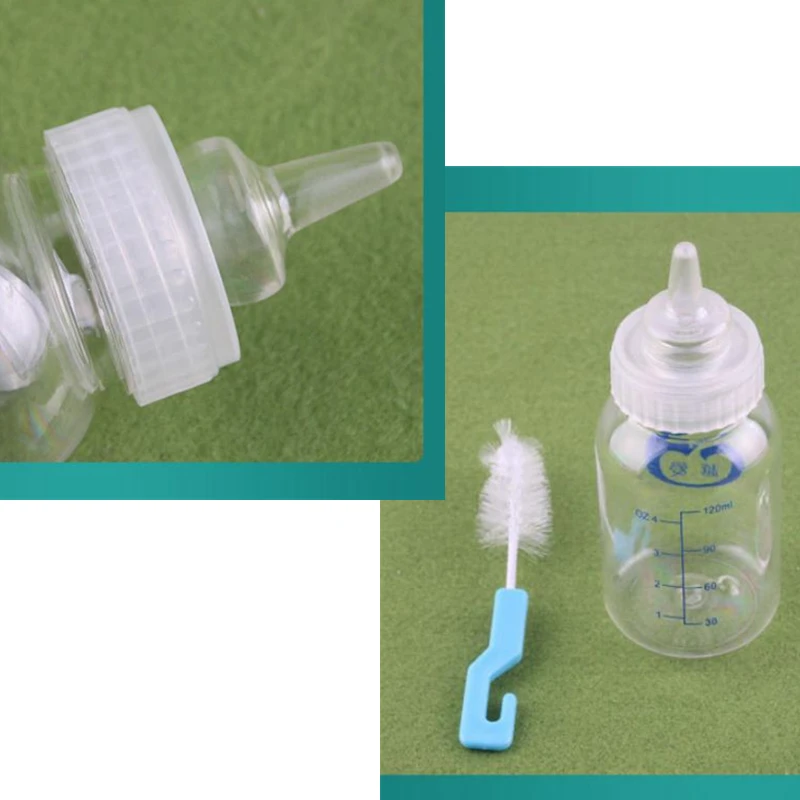 Tres biberones diferentes. Cada biberón tiene un tipo diferente de tetina, que es la parte que succiona el bebé para beber del biberón