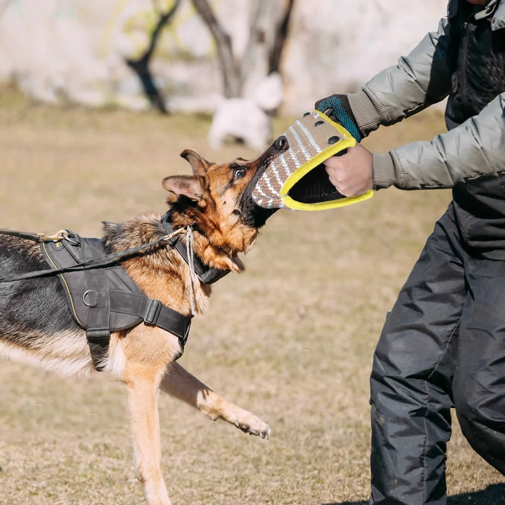 Almohada grande de yute para morder perros, juguetes de entrenamiento, 22x36cm, para policía, canina, Schutzhund - imagen 5