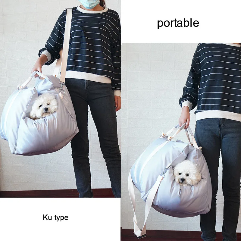 Nido de mascotas para coche, cama fácil de limpiar, extraíble, portátil, para el hogar, asiento de coche - imagen 2