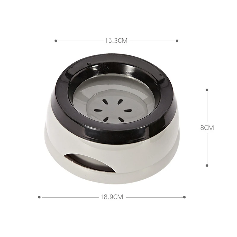 Cuencos flotantes para perros y mascotas, cuenco para gatos con boca no húmeda, sin derrames, alimentador de agua potable, cuenco portátil de plástico para perros, accesorios de soporte - imagen 5