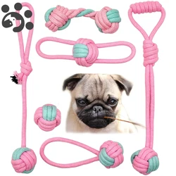 Cuerda masticable de algodón para perros pequeños y cachorros – Juguete dental
