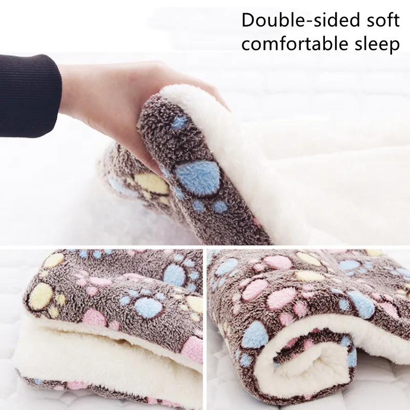 Alfombrilla de franela gruesa para perros y gatos - imagen 4