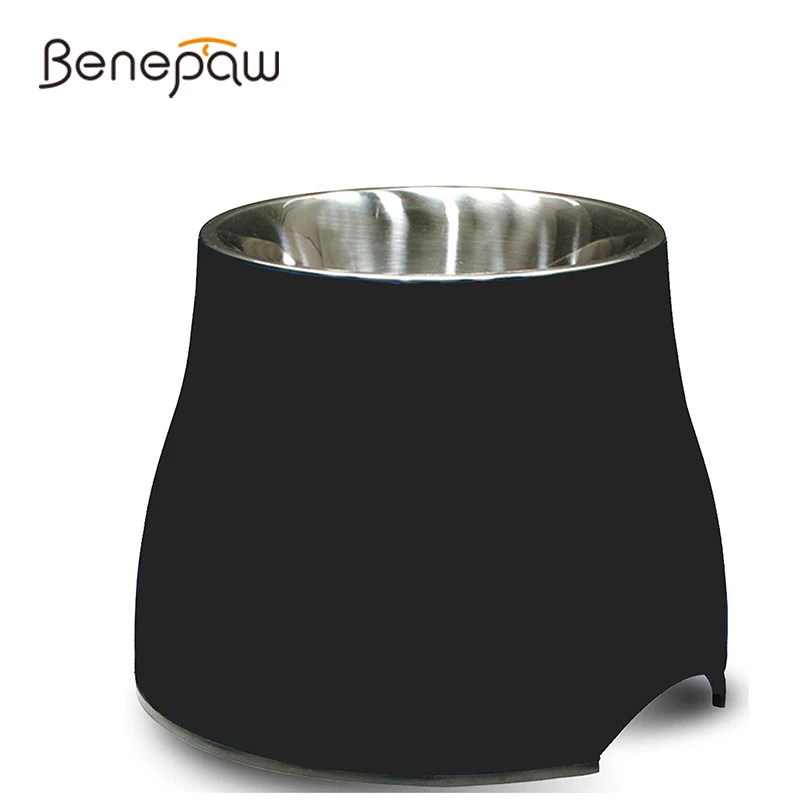 benepaw cuenco elevado calidad perros recipiente extraíble acero inoxidable no tóxico soporte apto lavavajillas alimentación cachorros