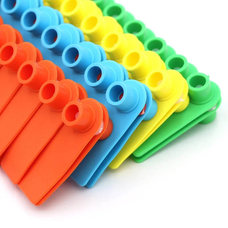 Etiquetas para las orejas en blanco, Identificación de Ganado para cabras, cerdos, Hogs, vacas, pantorrilla de TPU, paquete de precisión de 100 piezas - imagen 4