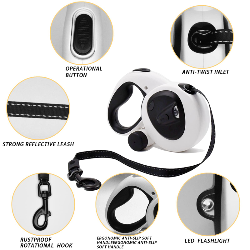 Correa reflectante sin enredos para paseos nocturnos seguros