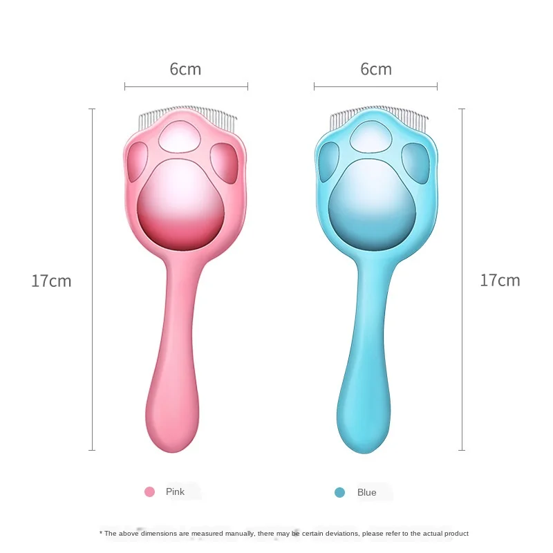 Peine descolorido de plástico para perros pequeños y gatos, cepillos para el pelo, 2 colores - imagen 5