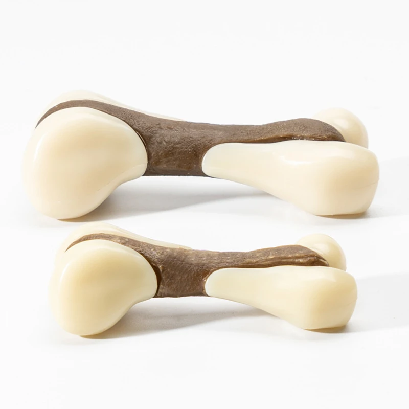 Benepaw-hueso de perro duradero para el cuidado Dental, juguetes no tóxicos con sabor a Bacon para mascotas, capa comestible resistente a las mordeduras, interactivo para masticar cachorros - imagen 5