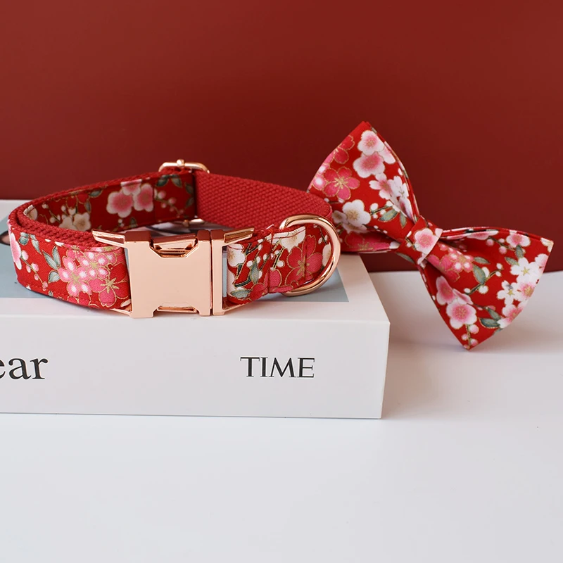 Collar personalizado perro bulldog con lazo y correa grabada - imagen 3