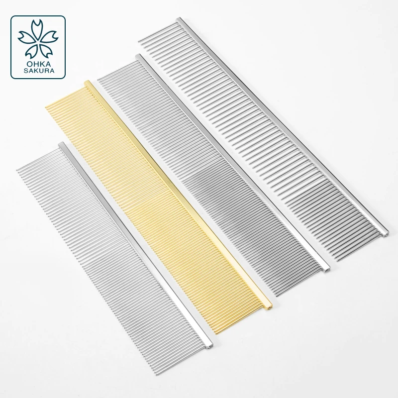 Sakura-peine para el cuidado de mascotas, Piano, caniche, tirar del pelo, nudo abierto, competición, recogida de perros competitiva, estilo de pelo, peine en línea - imagen 2