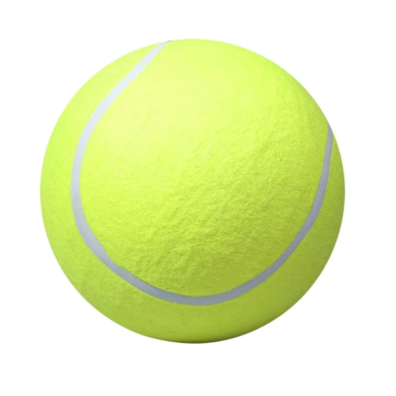 Pelota de tenis de gran tamaño para perros y mascotas, 20,5 cm de entrenamiento de juguete, pelotas hinchables gigantes de goma para masticar, diversión para cachorros grandes - imagen 3