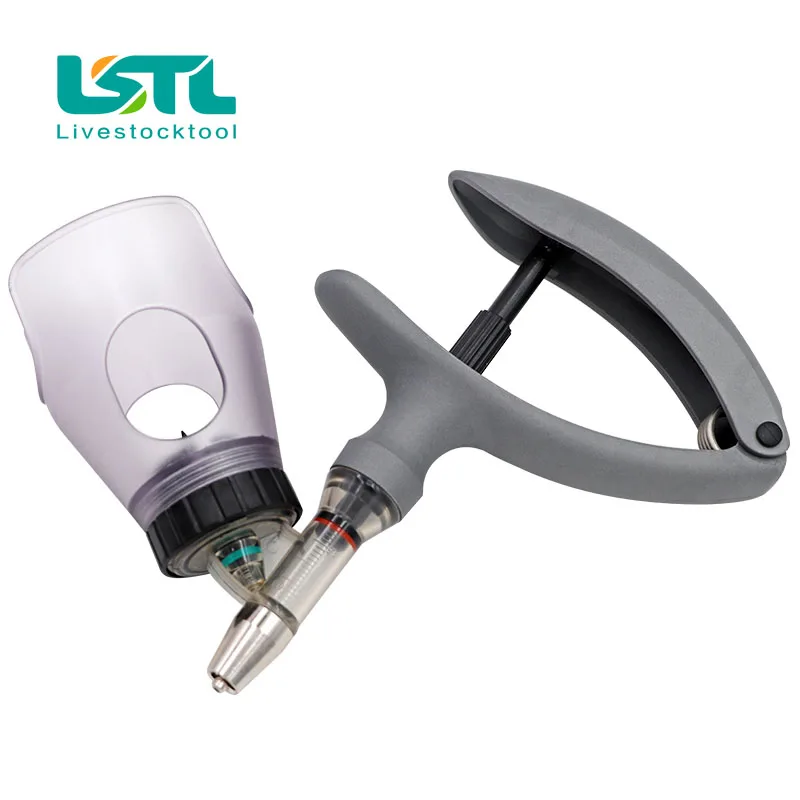 2ml /5ml Automatic Veterinary Continuous Syringe Animal Injection Adjustable Vaccine Injection for livestock Pig Cattle Sheep - imagen 2