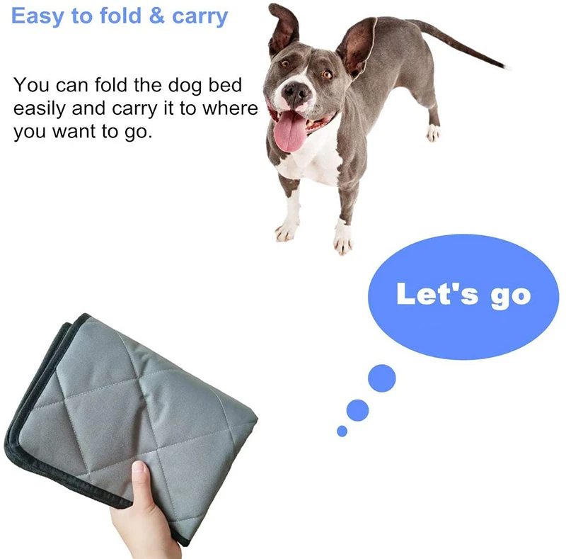 Benepaw-alfombrilla antideslizante impermeable para perros pequeños, medianos y grandes, cama lavable para todas las estaciones - imagen 4