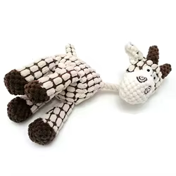 Juguete cuerda algodón para perros – Burro con sonido para morder