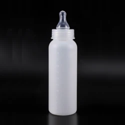 Botella alimentación con tetina silicona para cachorros y gatitos